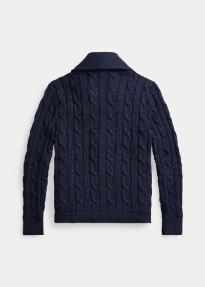 Cárdigan Ralph Lauren Hombre Azul Marino - Cable Cotton-Blend - DOEWZ0437